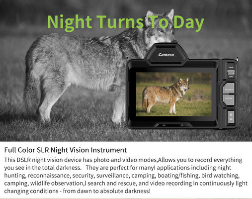 Full Color Image Intensifier Night Vision 4K Black Visibility Ultra HD Digital Display