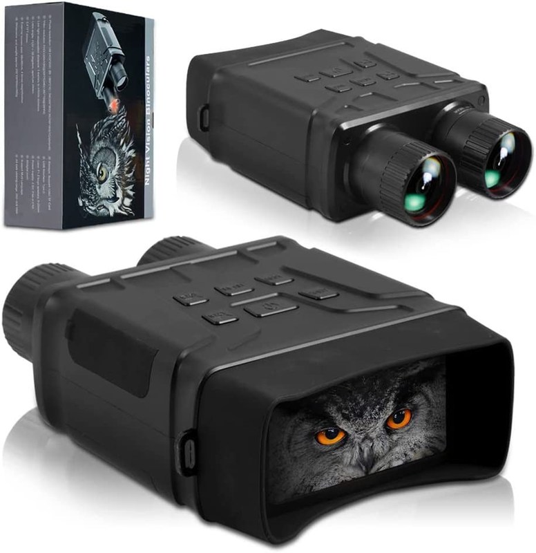 1080P IR Google Night Vision Binoculars Hunting Digital Camera 5X Zoom